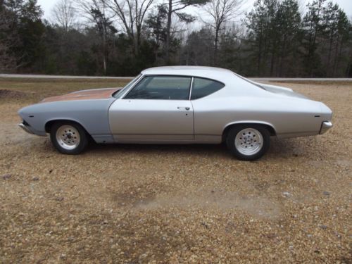 1969 chevelle chevy muscle car, project, 2 door sbc