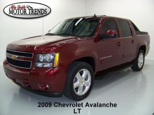 2009 chevy avalanche lt navigation dvd sunroof 20s leather heated seats bose 73k