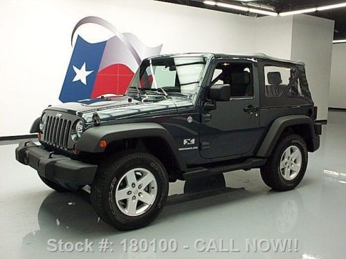 2007 jeep wrangler x convertible 4x4 6-speed only 54k texas direct auto