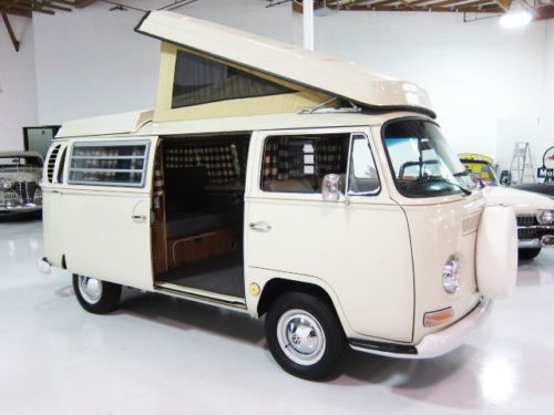 1969 vw westfalia pop top camper van - beautifully restored - original ca van!!