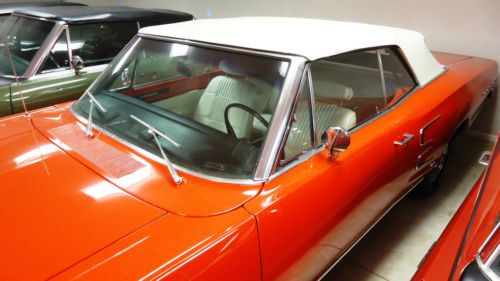 1968 dodge coronet 500 convertible, 383, auto, bucket/console, red/white