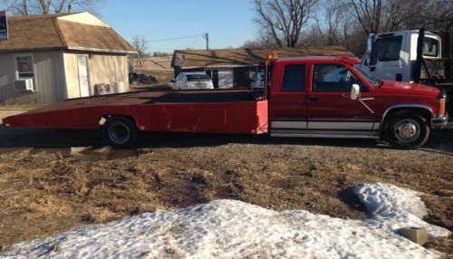 1989 gmc c/k3500 club coupe 2 dr rollback w/hodges bed &amp; new transmission!