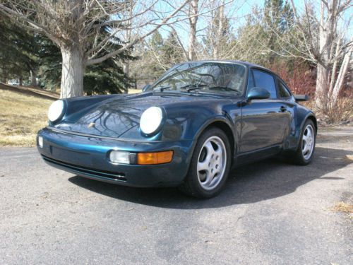 1991 porsche 911 turbo-80k careful miles-the rarest and last of the breed-strong