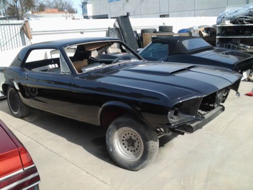 1967 ford mustang - rare - partially restored project car - location: merced, ca