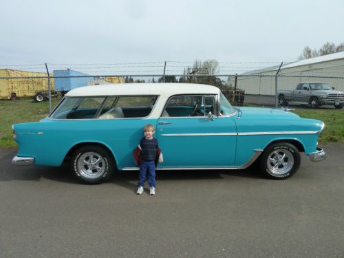 1955 chevrolet belair nomad great condition old survivor. sbc, th350,nice driver