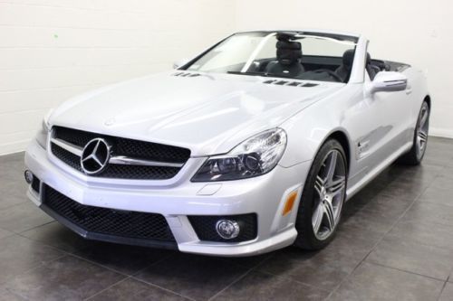 Sl63 amg navigation front heated cooled leather panoramic roof power convertible
