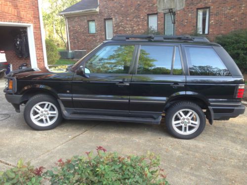 2001 range rover hse 4.6 v8 black w grill guard and running boards *low reserve*