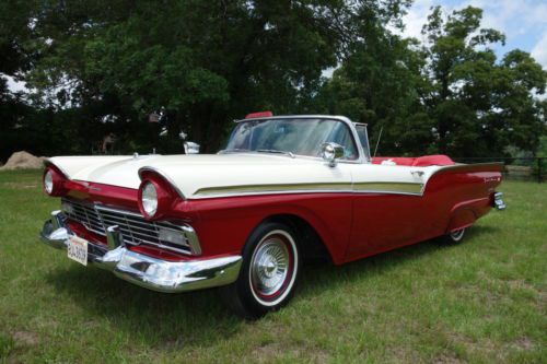 1957 ford fairlane 500 sunliner convertible 312 - power steering &amp; brakes