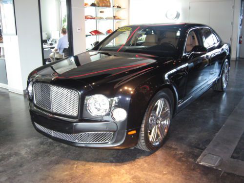 2012 bentley mulsanne 4dr sdn onyx/autumn premiere spec package