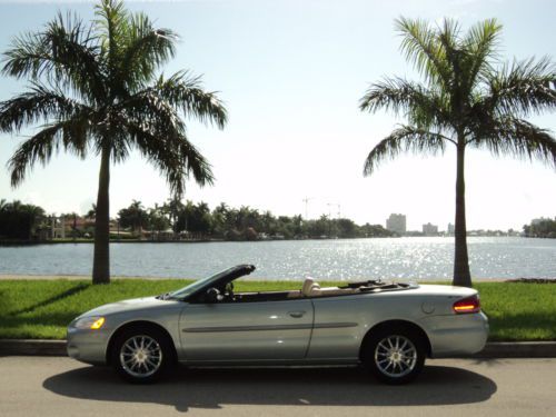 2002 chrysler sebring limited convertible super low miles non smoker no reserve!