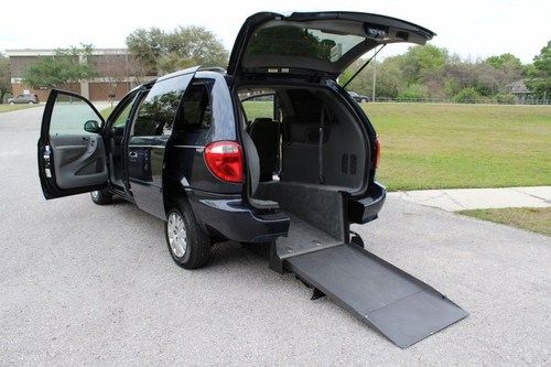 2007 chrysler handicap wheelchair van vision conversion with rear entry ramp