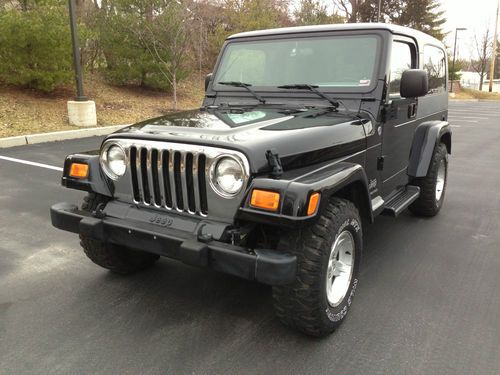 Wrangler unlimited sport 4x4 hardtop new soft top 6-speed extra clean free ship!