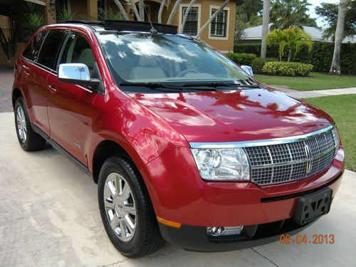 2007 mkx~navi~pano roof~a/c &amp; heated leather~chromes~new michelins~no accidents~