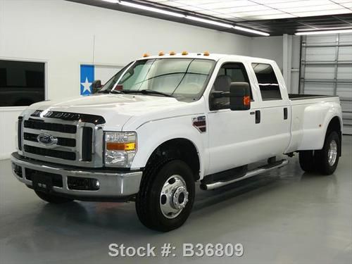 2008 ford f-350 lariat crew 4x4 diesel drw long bed 41k texas direct auto