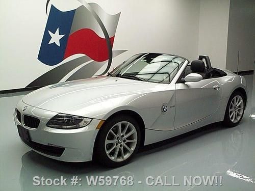 2007 bmw z4 3.0i roadster 6-speed alloy wheels only 33k texas direct auto