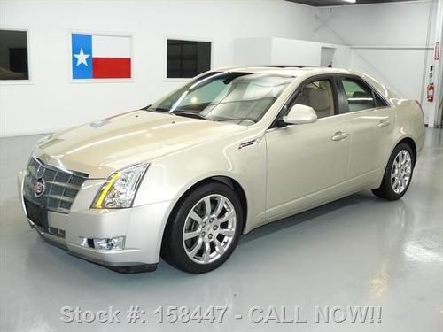 2008 cadillac cts4 3.6 sedan awd pano sunroof nav 67k texas direct auto