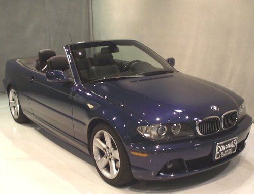2005 05 bmw 325ci convertible 325cic blue/black 59k miles auto rwd 3-series!!!!!