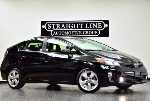 2012 toyota prius 5 black navigation leather low miles loaded
