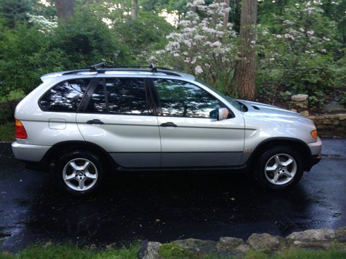 2002 bmw x5 3.0i 5 speed manual transmission 79k silver ext black int