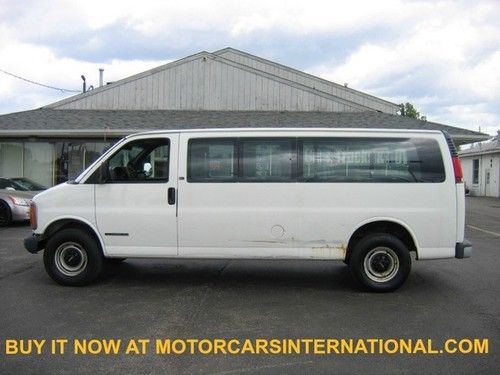 Van chevy express passenger 1 ton extended climate free history report 00 01 03