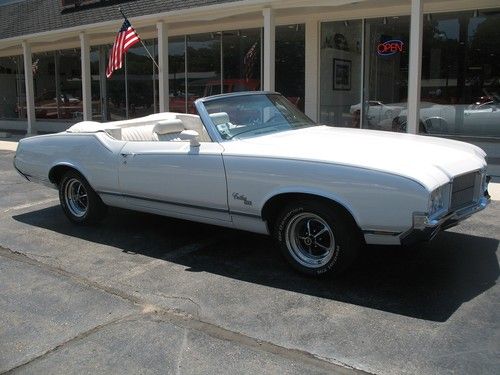 1971 oldsmobile cutlass sx convertible pearl white matching numbers 455