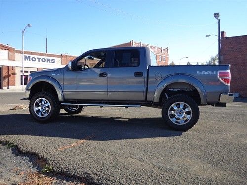 2011 ford f-150 supercrew 6" lifted 4x4 xlt sunroof low low miles &amp; price!!
