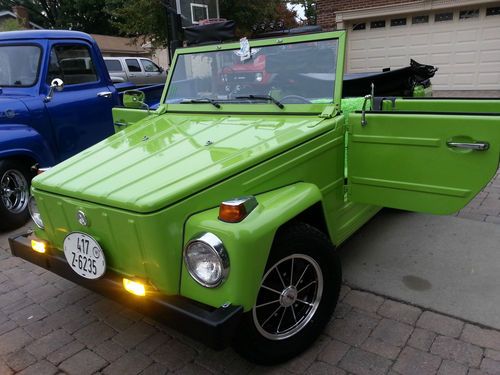 Vw thing headturner completley restored, lamborghini green paint job