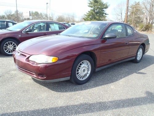 2000 chevrolet monte carlo ls coupe 2-door 3.4l one owner clean carfax