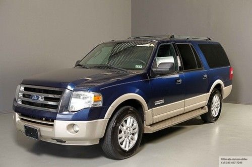 2007 ford expedition el eddie bauer dvd 8-pass alloys boards wood clean carfax !
