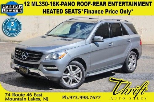 12 ml350-18k-pano roof-rear entertainment-heated seats *finance price only*