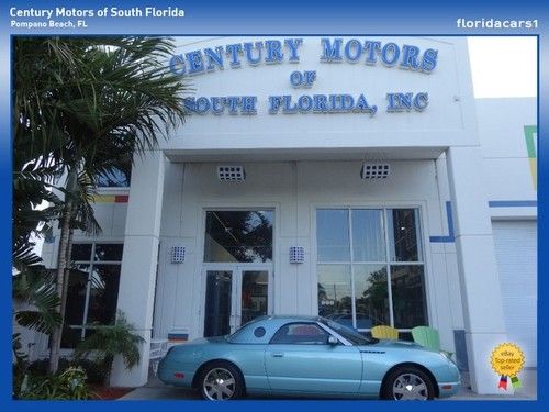 2002 ford thunderbird 1-owner cpo certified pre owned 12 month 12000  gorgeous!!