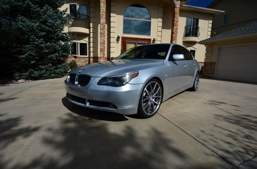 2005 bmw 545i with two sets of wheels and tires!!!