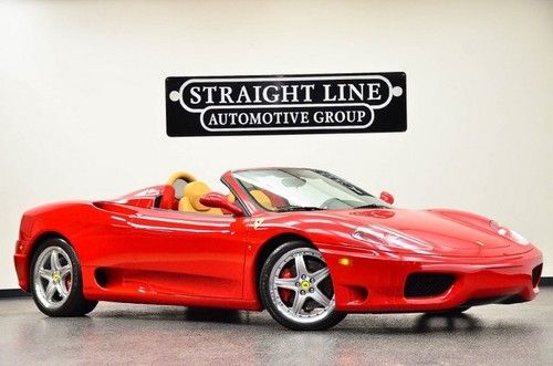 2004 ferrari 360 spyder red/tan only 3k miles extremely nice car!