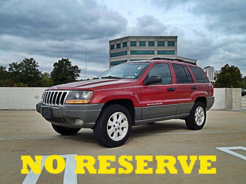 2001 jeep grand cherokee laredo fully loaded 4x4 nice clean no reserve auction!!