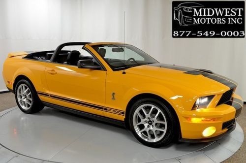 2008 ford mustang shelby gt500 convertible rare graber orange one owner 2009