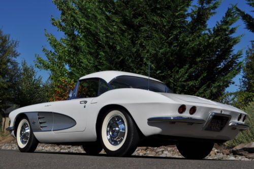 1961 corvette roadster 283 fi 315hp fuel injection 4spd ncrs top fight 86k orig.
