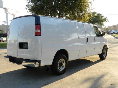 2007 chevy 1-ton extended cargo delivery service utility commercial van cleann