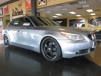 05 bmw 545i sedan grey black interior extended warranties available