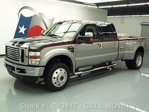 2008 ford f-450 crew 4x4 diesel dually leather dvd 47k! texas direct auto