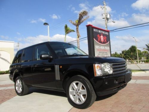 03 java black range rover hse 4wd suv -heated front &amp; rear leather seats -low mi