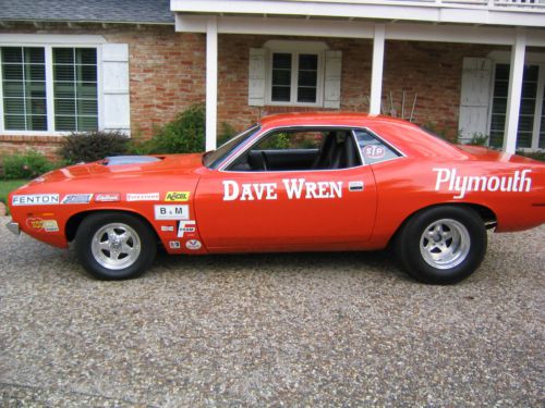 Dave wren&#039;s super stock 1970 426 hemi cuda 2 time national record holder