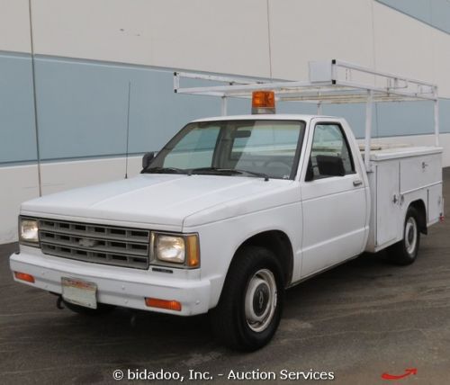 Chevrolet s-10 utility work pickup truck roof rack v6 air conditioning radio