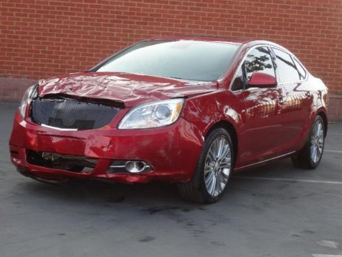 2013 buick verano premium damaged salvage economical only 12k miles nice color!!
