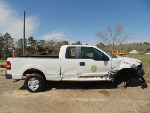 2007 ford f-150 xl 4x4 extended cab pickup - wrecked in mississippi no reserve