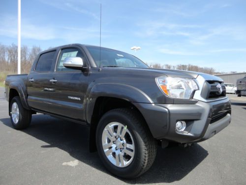 New 2014 tacoma double cab v6 4x4 limited navigation leather 4wd magnetic gray