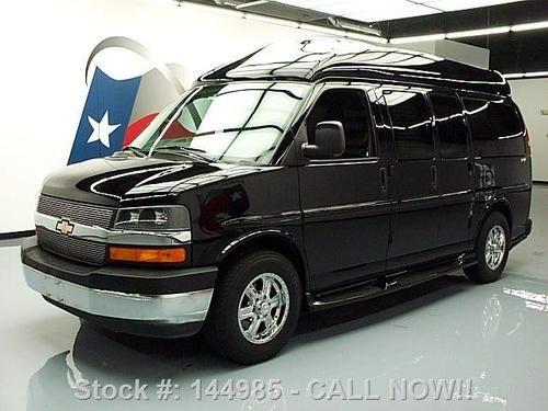 2009 chevy express tuscany leather tv/dvd sofa/bed 37k texas direct auto