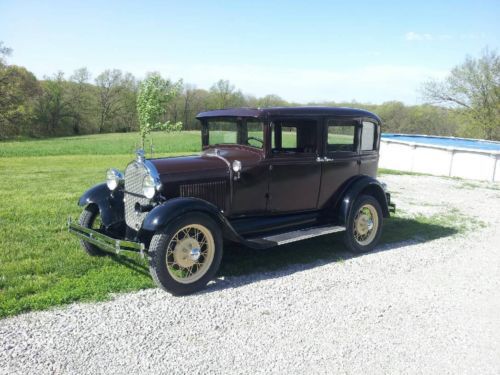 1929 ford model a 4 door town sedan
