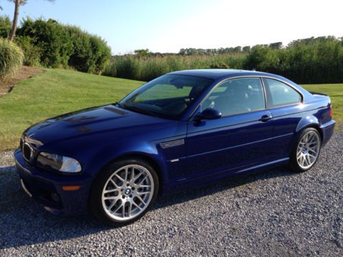 M3 e46 bmw competition package coupe manual 6 speed interlagos blue