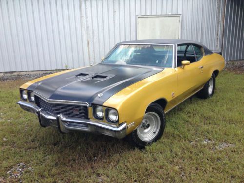 1972 BUICK GRAN SPORT-GS 350-OLD SCHOOL CLASSIC MUSCLE CAR RESTORATION, US $12,850.00, image 1