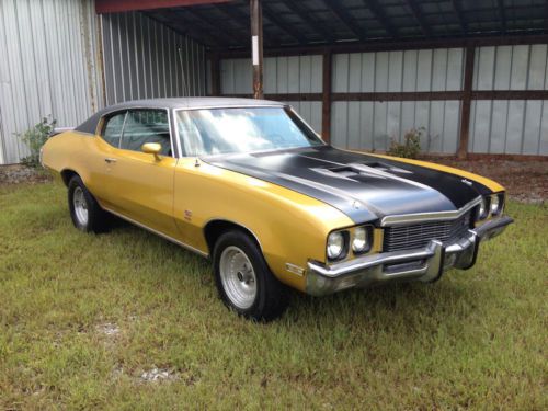 1972 BUICK GRAN SPORT-GS 350-OLD SCHOOL CLASSIC MUSCLE CAR RESTORATION, US $12,850.00, image 3